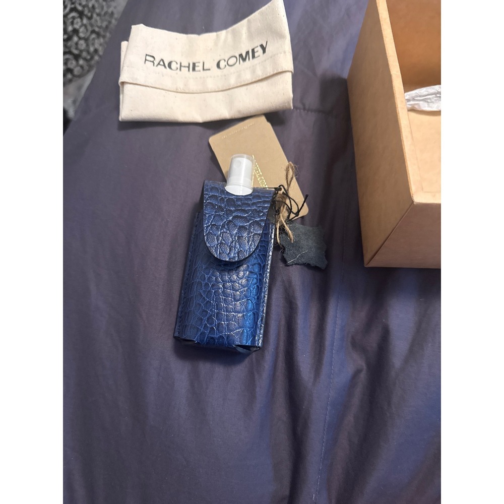 Rachel Comey Leather lanyard necklace with empty hand sanitizer spray container - Picture 2 of 6